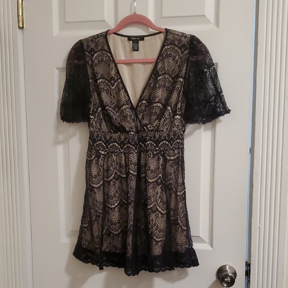 Elegant Black Lace Dress